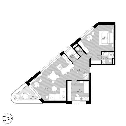 A4 Apartmán A2.2 (Predaný)