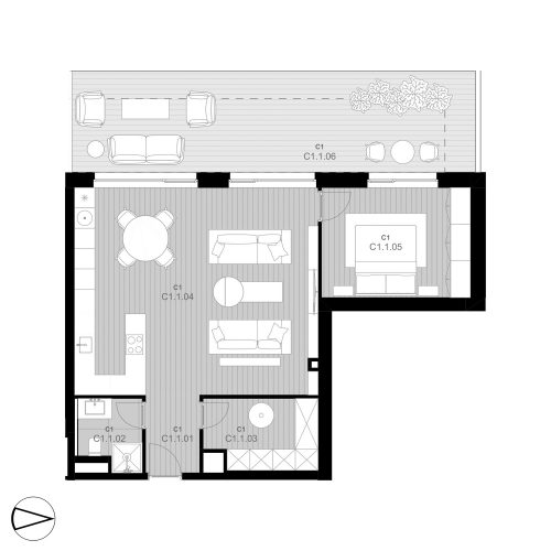 C1 Apartmán C1.1