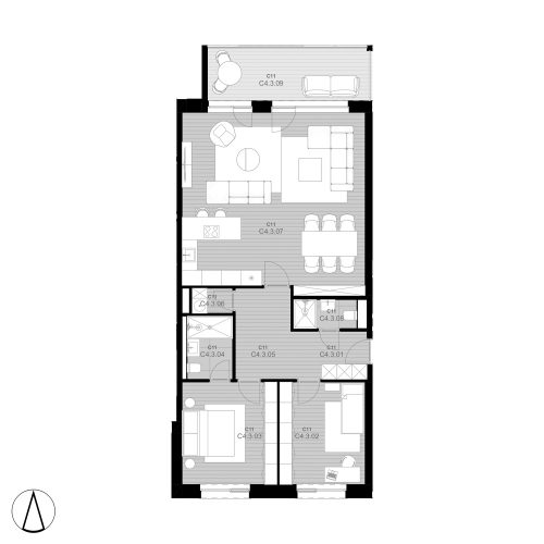 C11 Apartmán C4.3 (predaný)